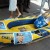 Protest împotriva lui Victor Ponta la Cluj, cu o barcă gonflabilă! FOTO