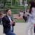 Cerere in casatorie emotionanta la Cluj-Napoca, in Parcul Central. VIDEO