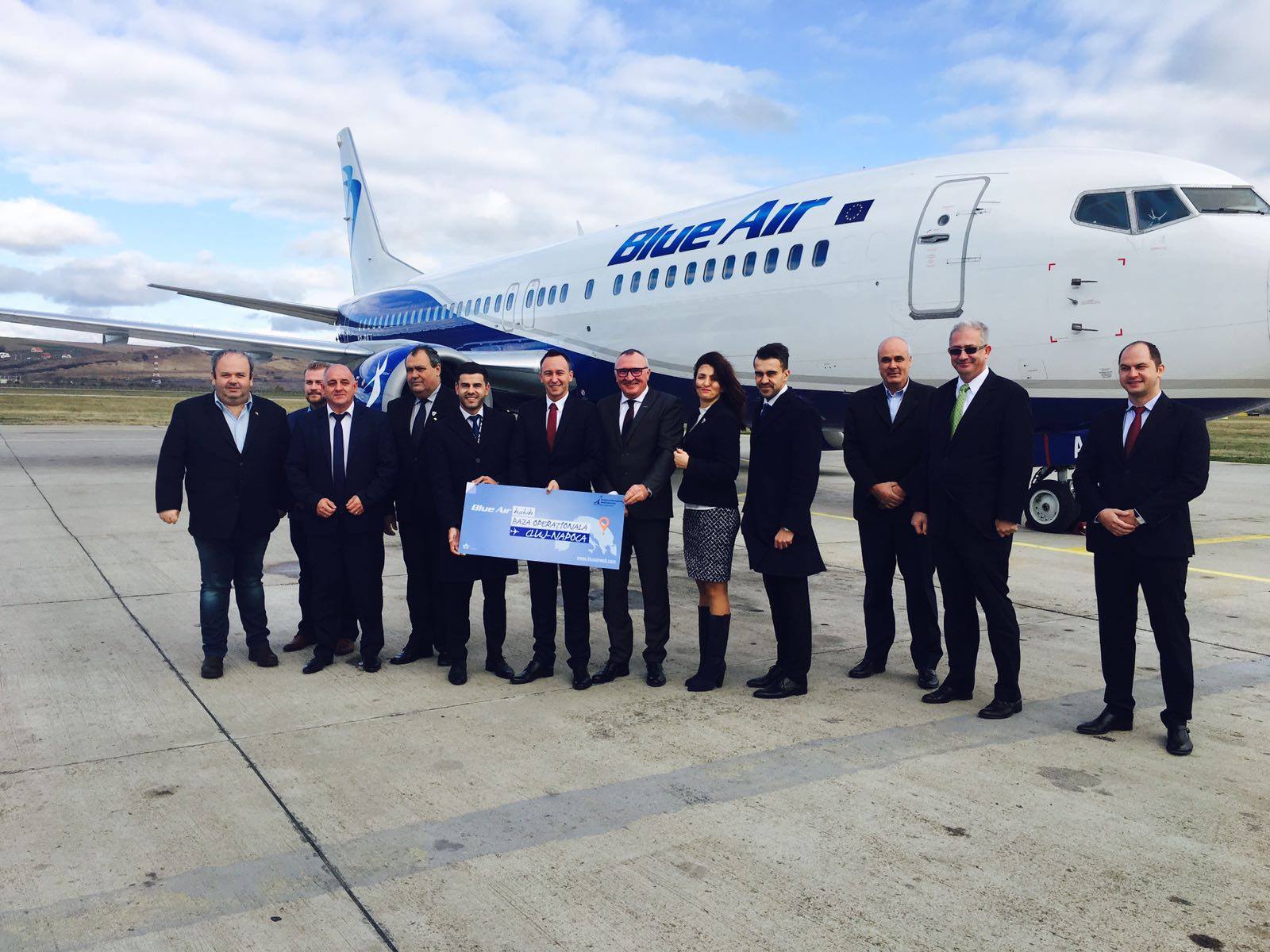 O nouă bază operațională deschisă de BLUE AIR pe Aeroportul Internațional „Avram Iancu” Cluj