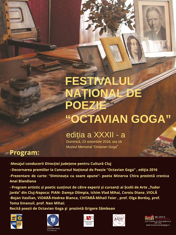 Festivalul Naţional de Poezie „Octavian Goga” a ajuns la cea de-a XXXII-a ediţie