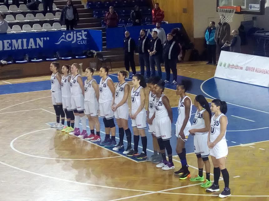 Baschet feminin: „U” Cluj a încheiat anul cu o victorie clară împotriva ultimei clasate în Liga Națională