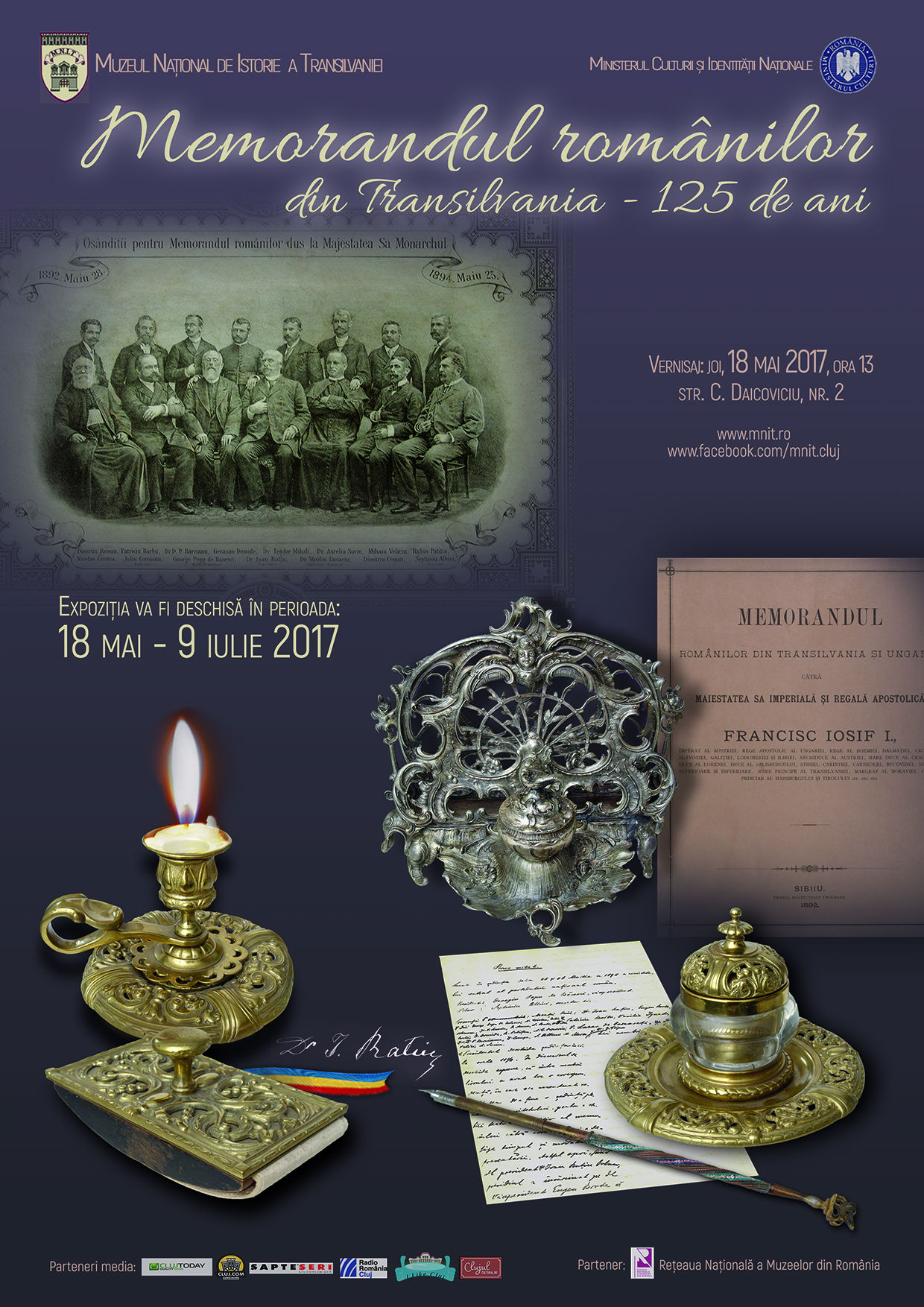 Vernisajul expoziţiei „Memorandul românilor din Transilvania – 125 de ani”, la Muzeul Național de Istorie a Transilvaniei