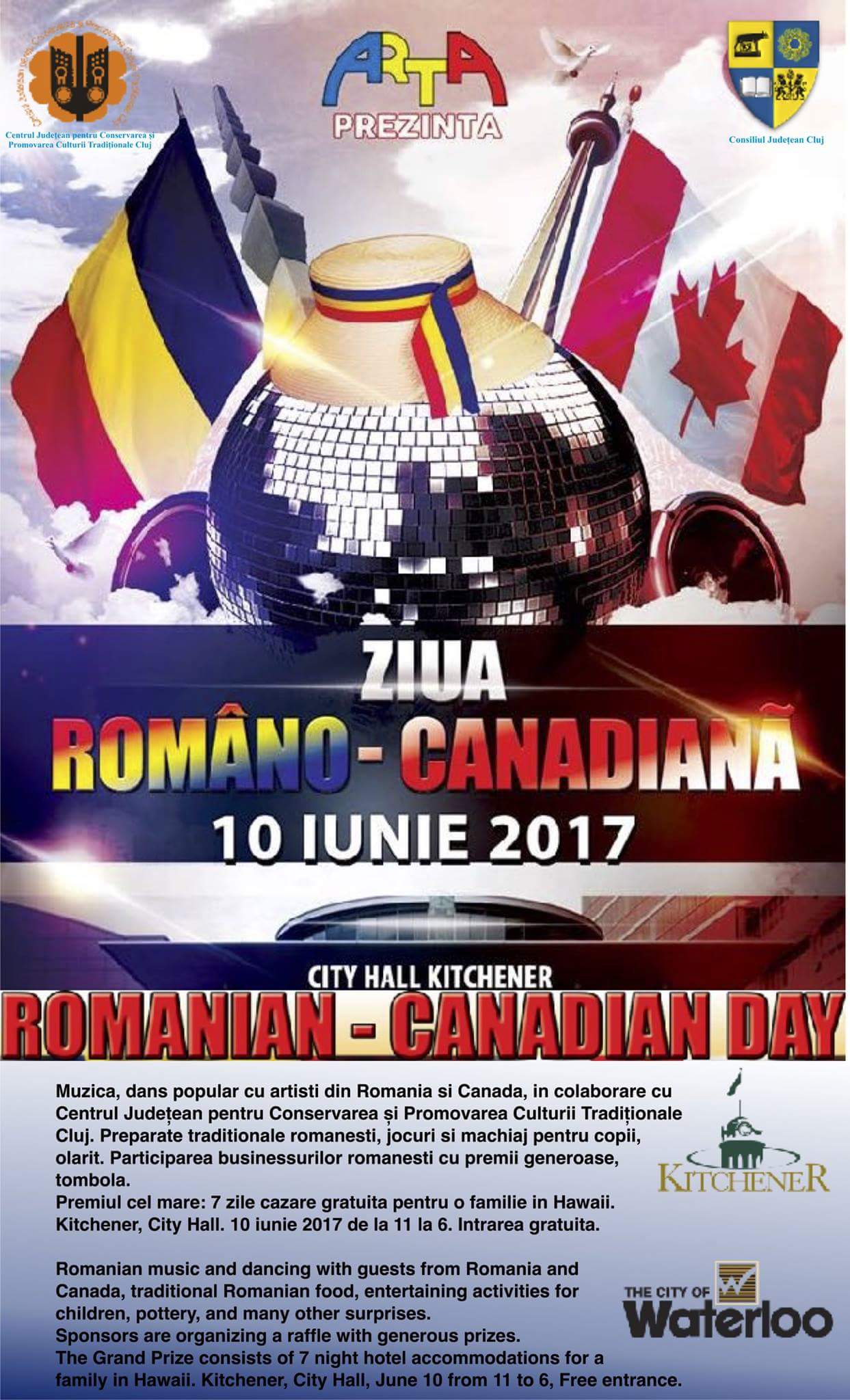 Cultura tradiţională a judeţului Cluj, prezentată comunităţilor româneşti din Canada