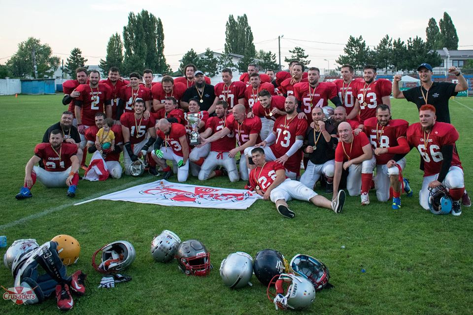 După 3 ani, Cluj Crusaders a redevenit campioană națională la fotbal american