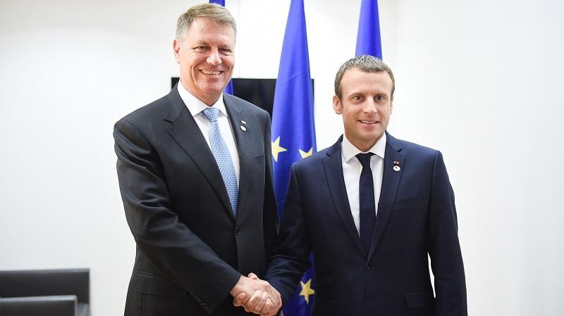 Presedintele Frantei, Emmanuel Macron, a ajuns in Romania si a fost primit la Palatul Cotroceni de preşedintele Iohannis VIDEO
