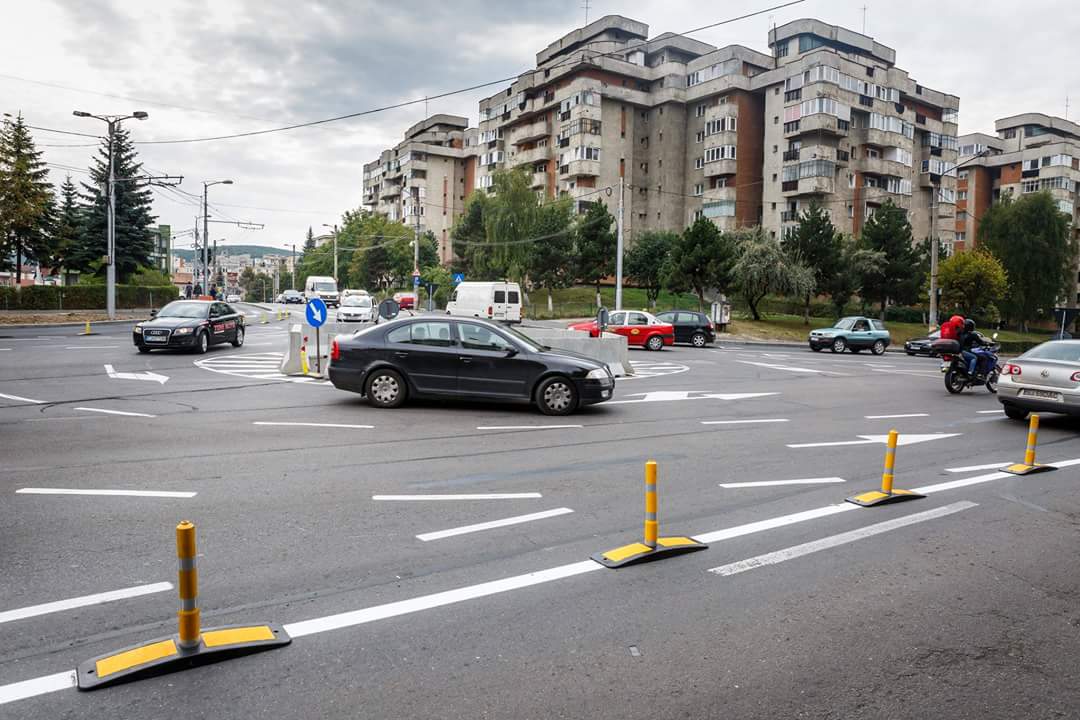 Peste 1.200.000 lei investiți de primărie în 5 noi sensuri giratorii din Cluj-Napoca