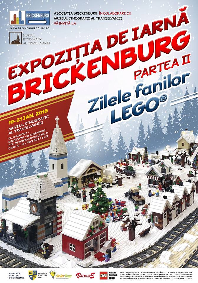 Expoziția de lego Brickenburg, ediţia de iarnă, din nou la Muzeul Etnografic al Transilvaniei