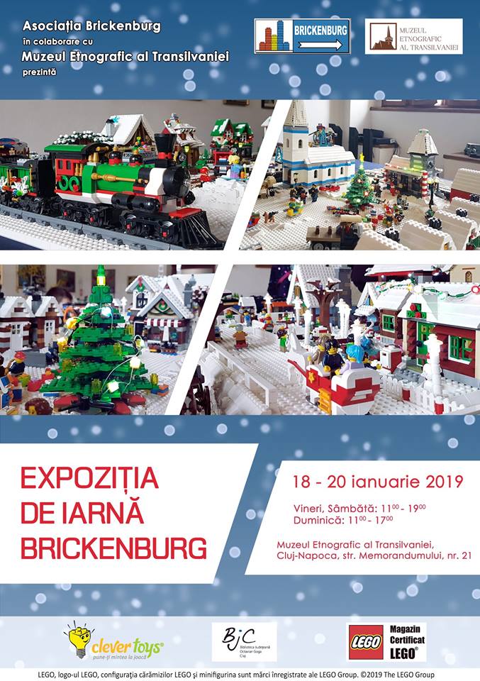 Expoziția de lego  Brickenburg, ediția de iarnă, revine la Muzeul Etnografic al Transilvaniei
