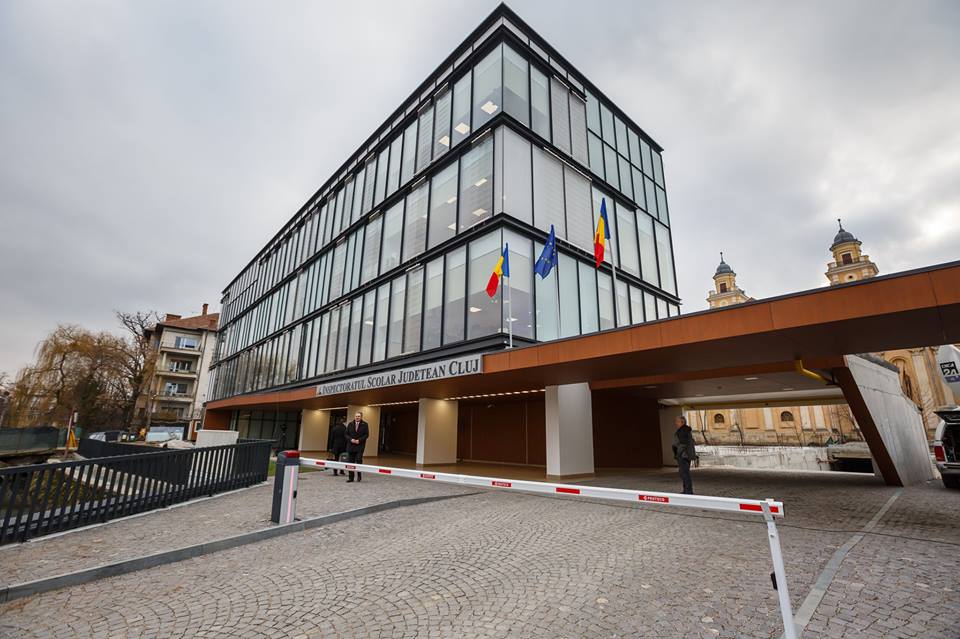 Cum arată noul sediu al Inspectoratului Școlar Județean Cluj, de pe str. Argeș, inaugurat joi în prezența Ministrului Educației! FOTO