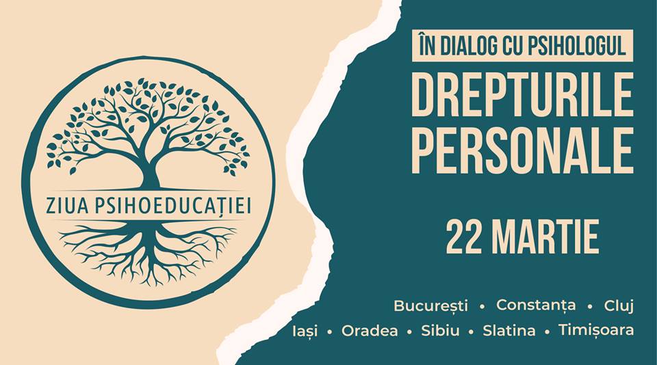 „Drepturile personale”, tema dezbaterii în cadrul primei ediții a Zilei Psihoeducației, organizată de Psichology Hub și la Cluj