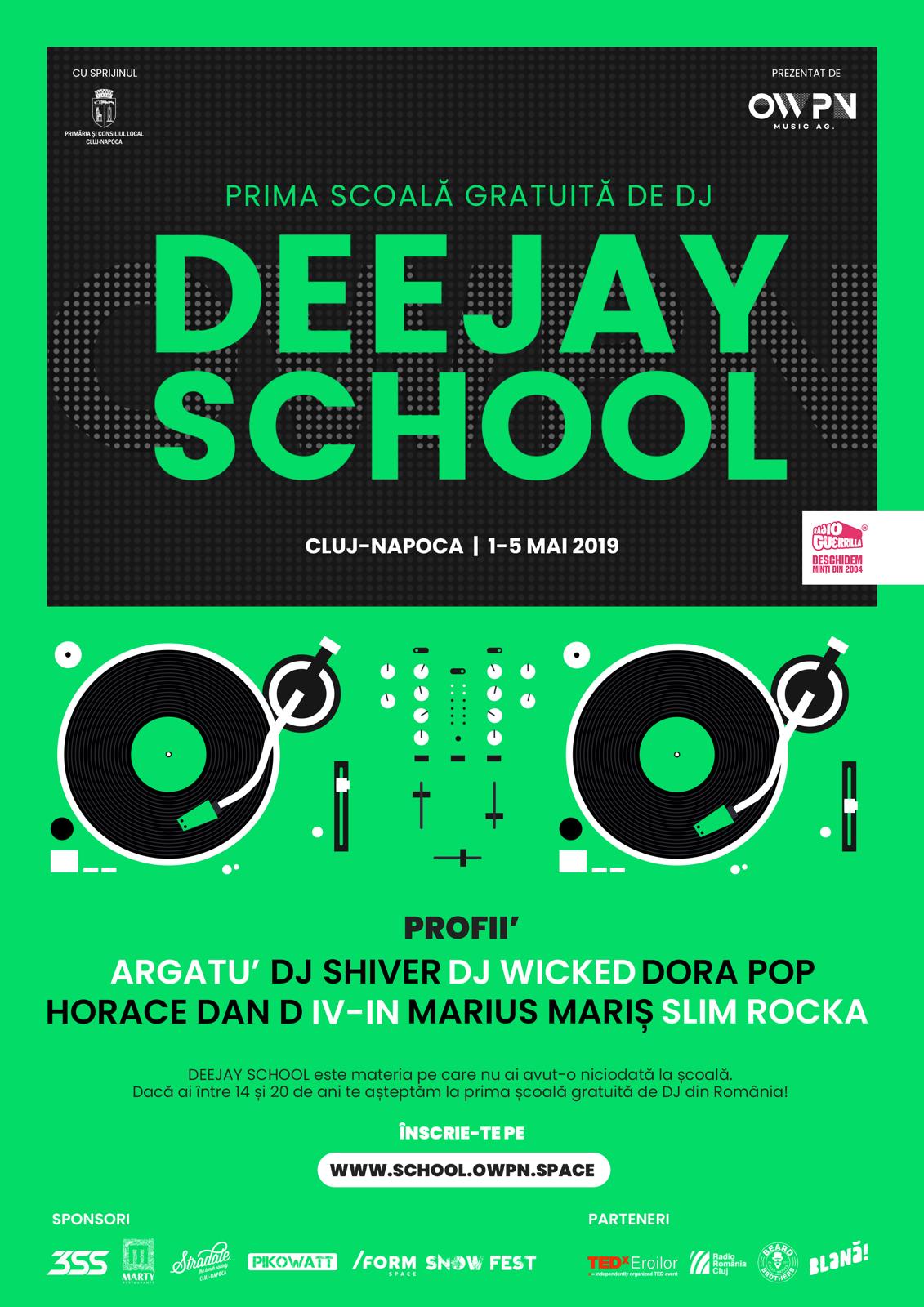 Prima școală gratuită de DJ din România va fi la Cluj-Napoca
