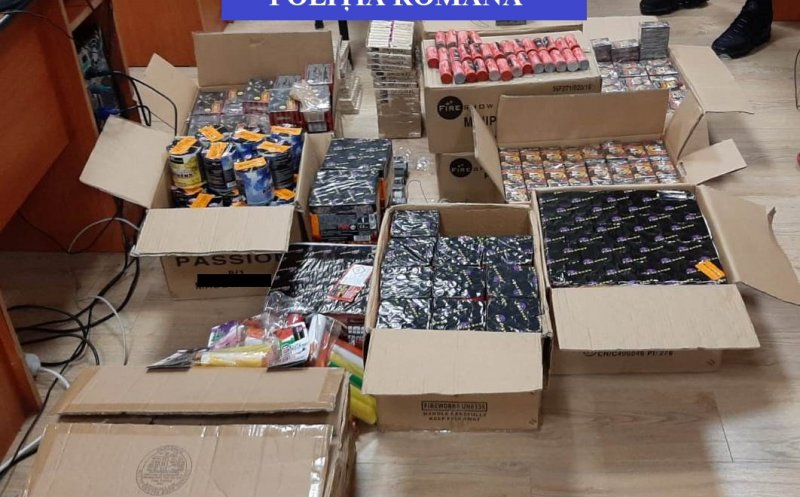 Polițiștii clujeni au confiscat aproape două tone de articole pirotehnice în decembrie la Cluj