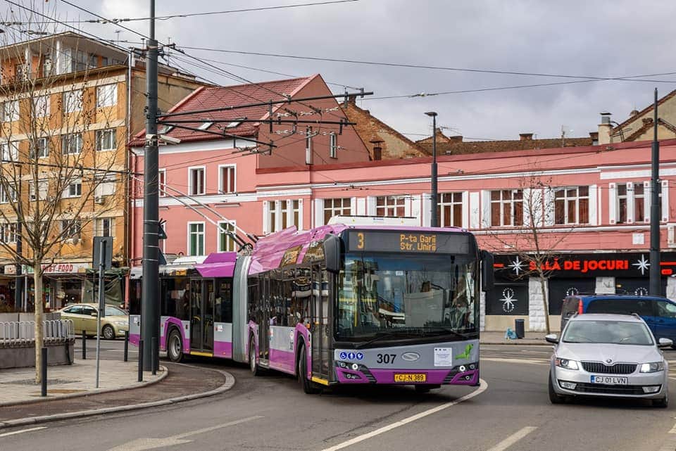 Noi linii de troleibuze introduse în Cluj-Napoca