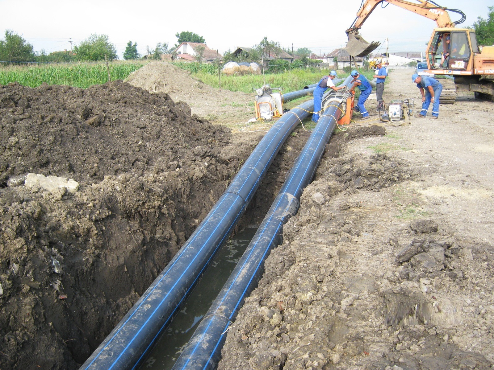 Un sat clujean din comuna Mociu, racordat integral la rețeaua de apă a județului Cluj
