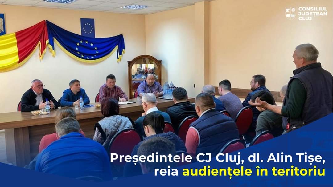 Șeful județului Cluj, Alin Tișe, reia audiențele cu cetățenii în teritoriu