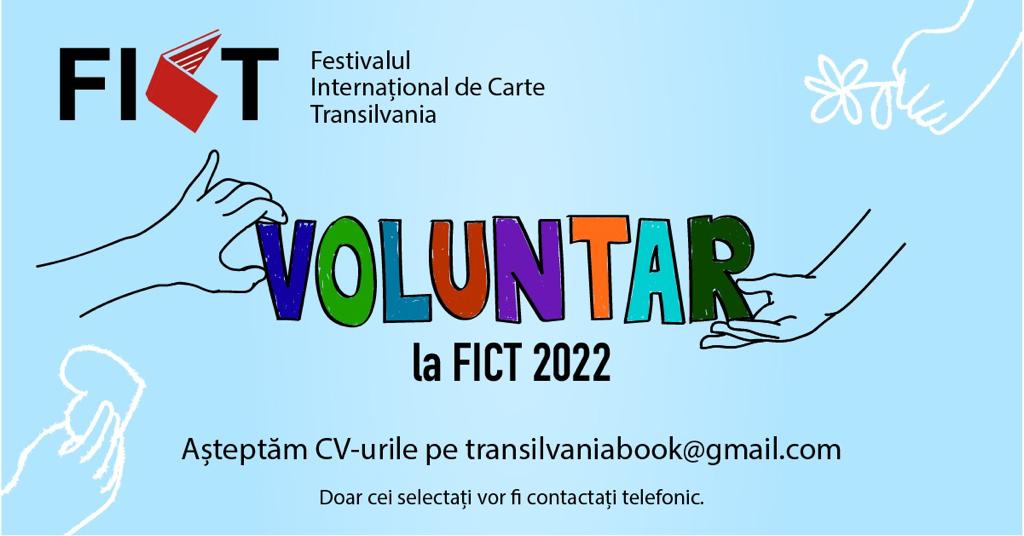 Se caută voluntari pentru Festivalul Internațional de Carte Transilvania, ediția 2022
