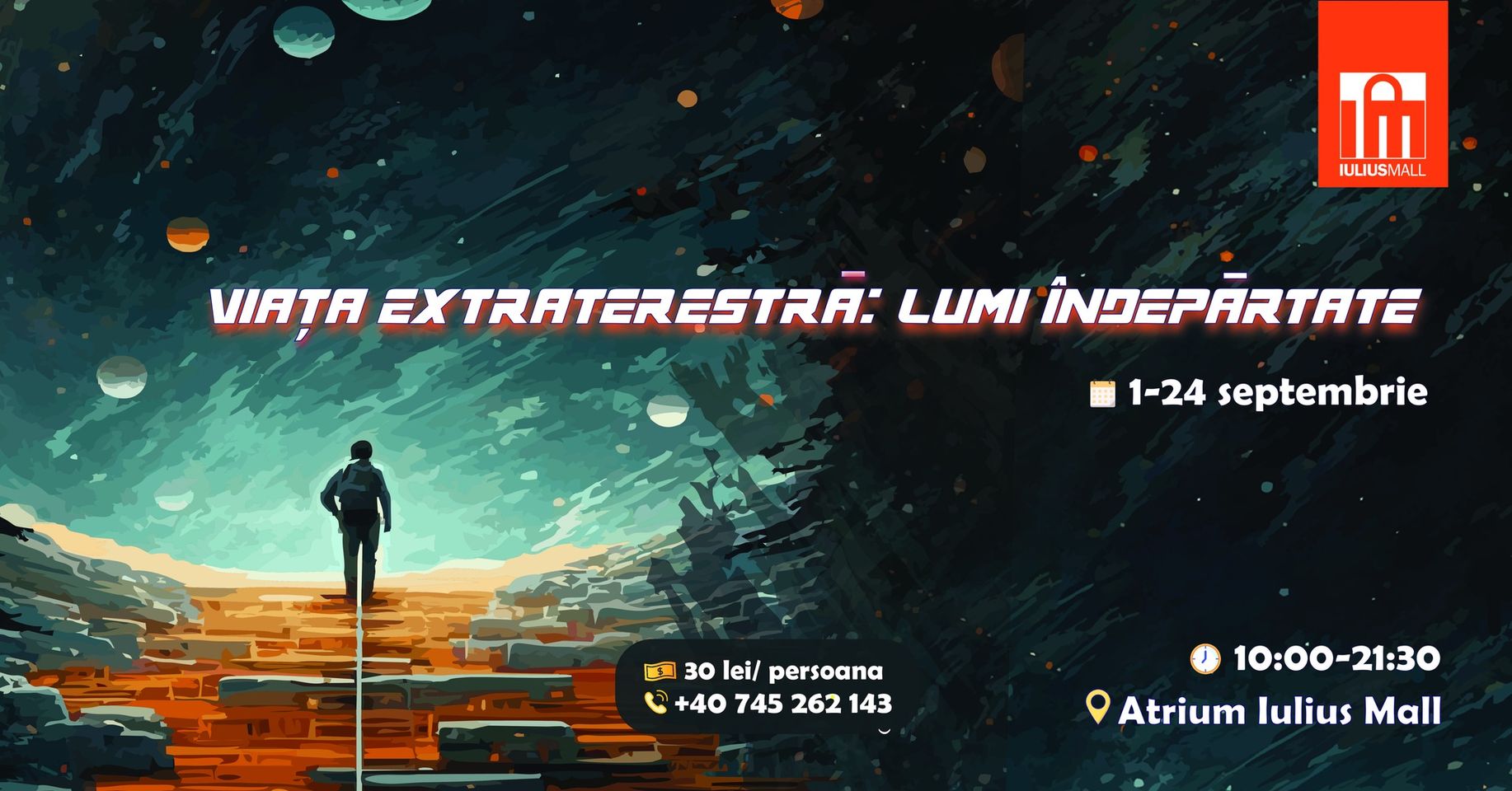 Planetariul „Viaţă extraterestră – Lumi îndepărtate” revine în Iulius Mall Cluj, până pe 24 septembrie!